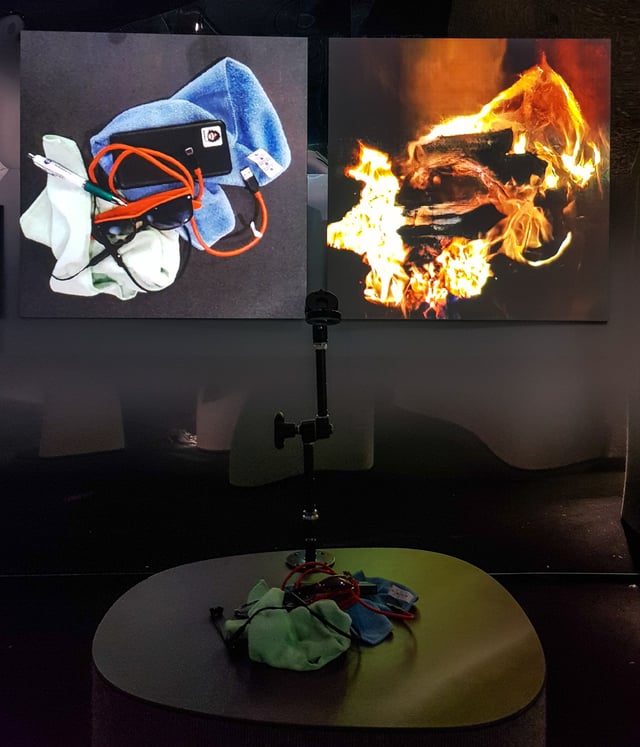 Learning to See (Interactive) installation view at AI: More than Human, Barbican Centre, London, UK, 2019.